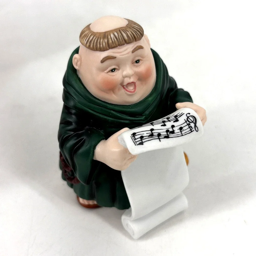 VTG Merry Makers MONKS Music Band Figures DEPT 56 MUSICAL Lof Of 6 in Boxes